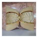 کوسن پر شده پاپیونی طلاکوب مدل kvcn80