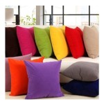 کاور کوسن مخمل یکرنگ مدل kvcn81