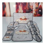 ست 13 پارچه آشپزخانه طرح ترک مدل kchn21