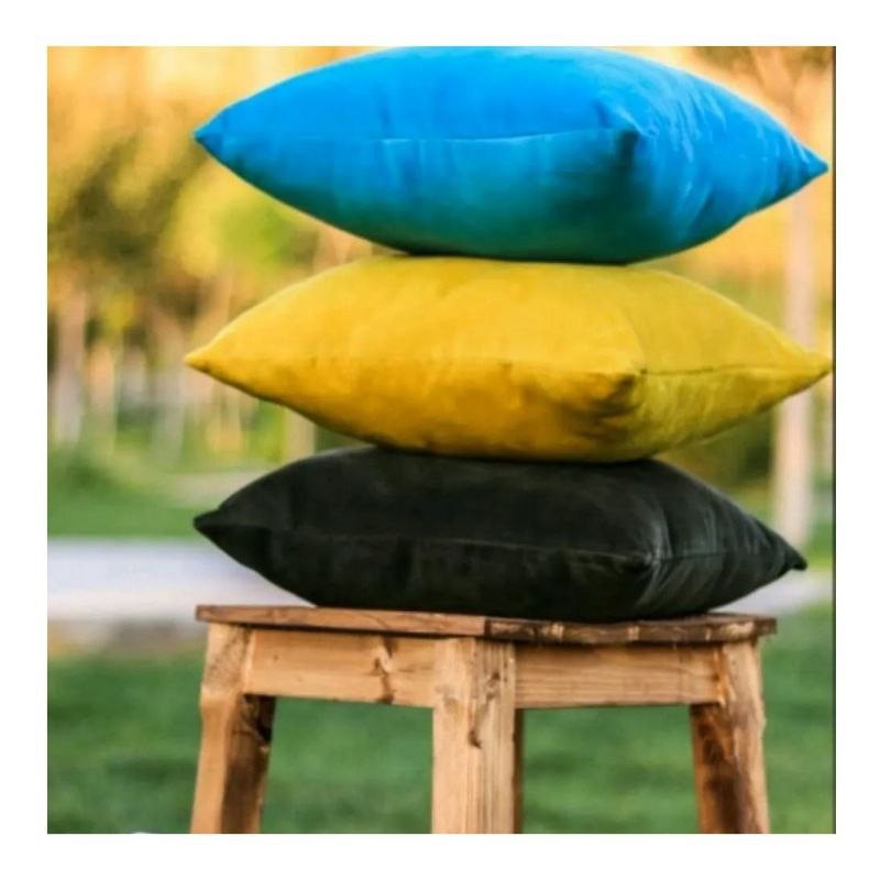 کاور کوسن مخمل یکرنگ مدل kvcn81