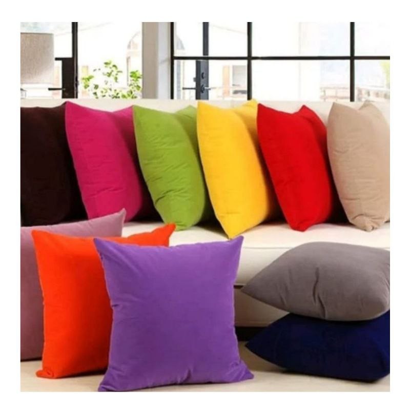 کاور کوسن مخمل یکرنگ مدل kvcn81