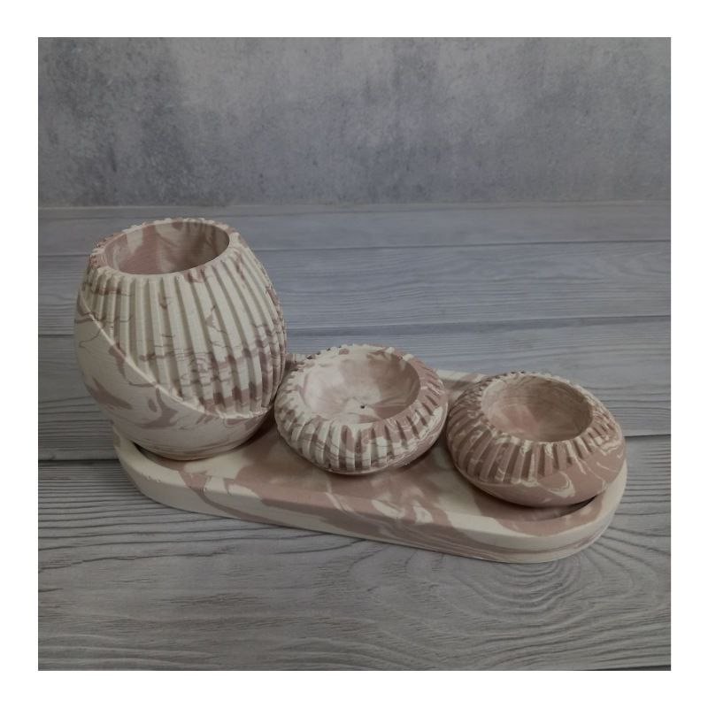 ست جاعودی،جاشمعی سنگ مصنوعی ابرو بادی مدل stn46