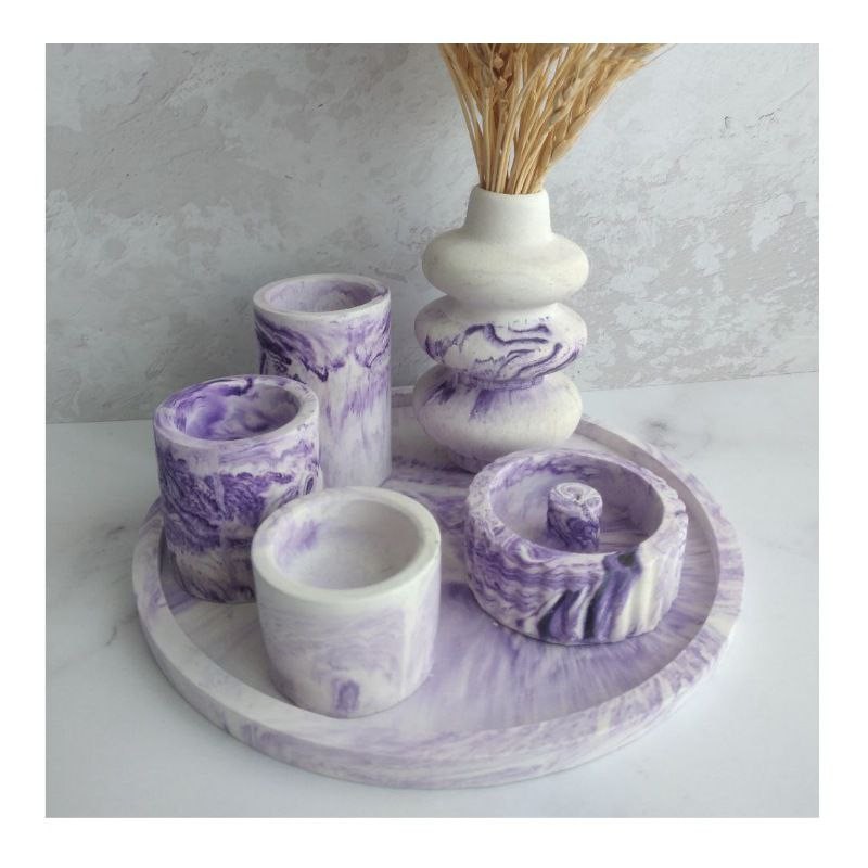 ست 6 تکه دکوری سنگ مصنوعی ابرو بادی  مدل 9 stn