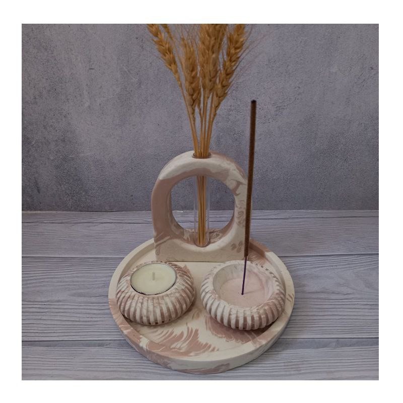 ست 4 تکه دکوری سنگ مصنوعی مدل stn35