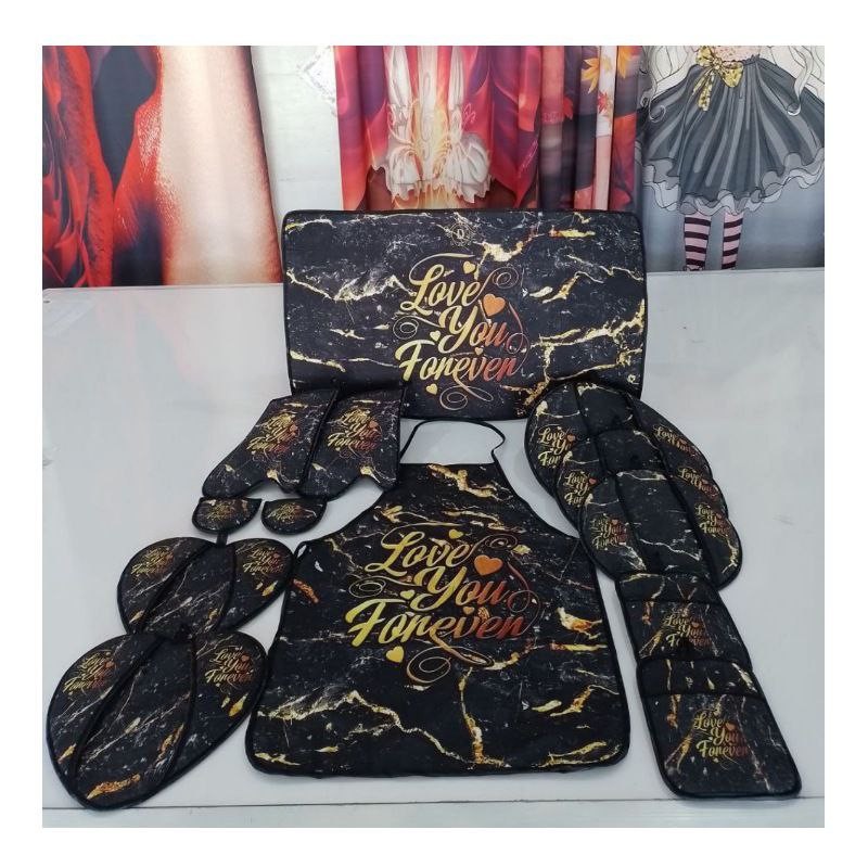 ست ۱۳ پارچه آشپزخانه طرح ترک مدل kchn1