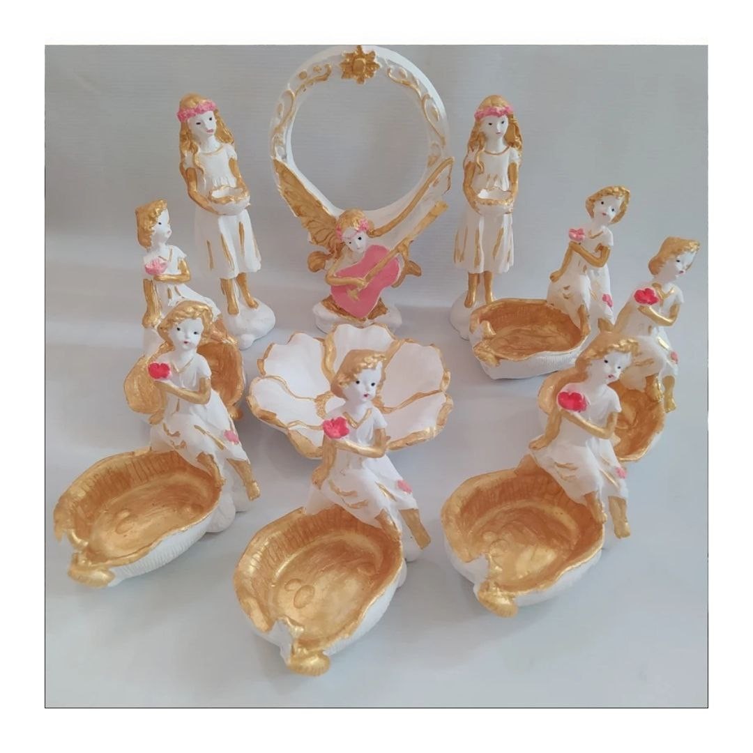 هفت سین 10 پارچه  طرح فرشته مدل hfsn23