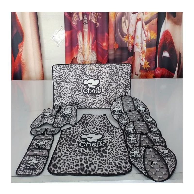 ست 13 پارچه آشپزخانه طرح ترک مدل kchn11