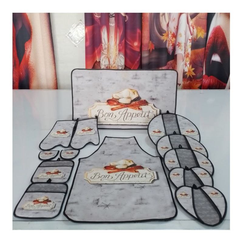 ست 13 پارچه آشپزخانه طرح ترک مدل kchn21