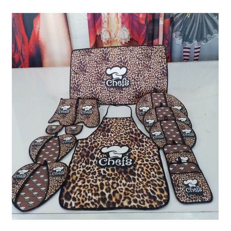 ست 13 پارچه آشپزخانه طرح ترک مدل kchn22