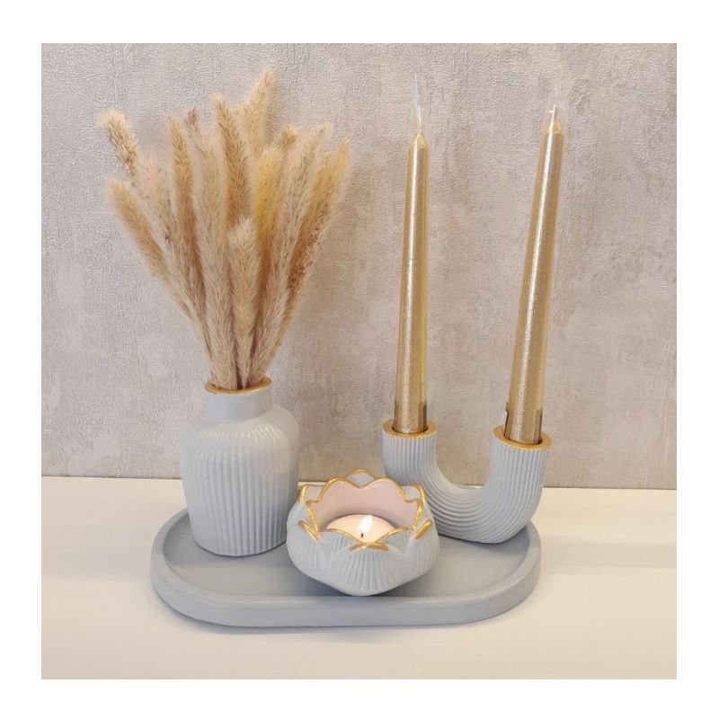 ست جاشمعی سنگ مصنوعی مدل stn1