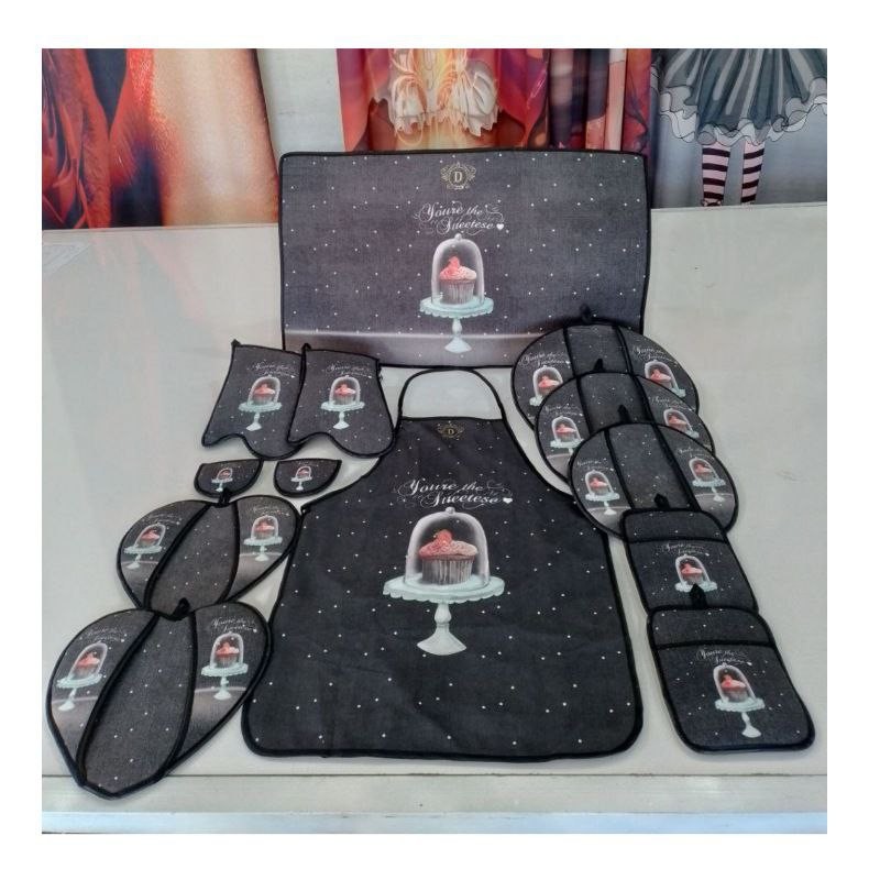 ست 13 پارچه آشپزخانه طرح ترک مدل kchn24